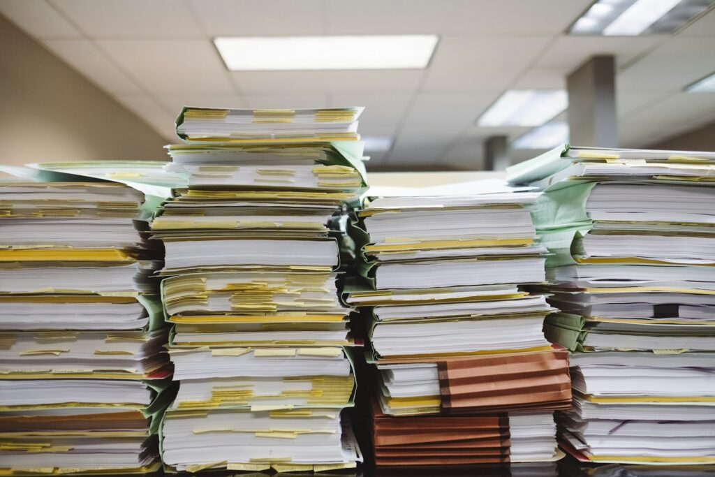 Declutter paperwork